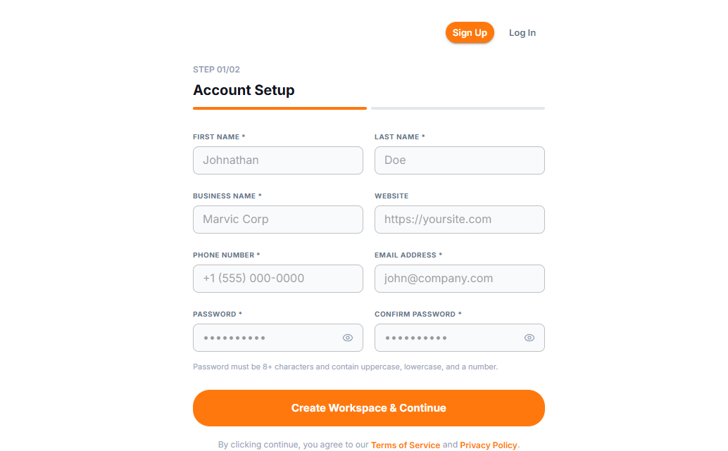 Part one   - How you can signup in Marvic AI