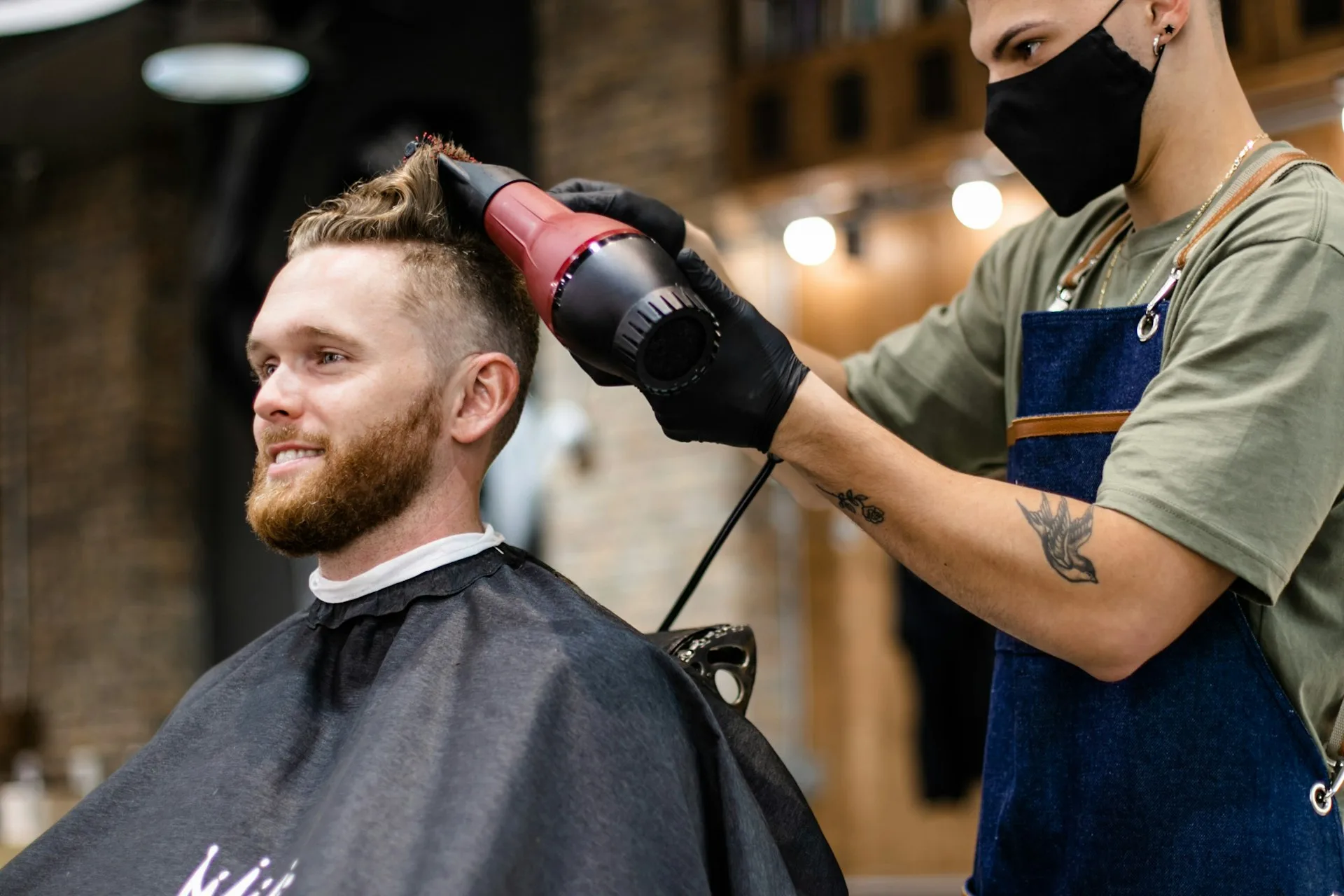 Hair salon owner using AI receptionist
