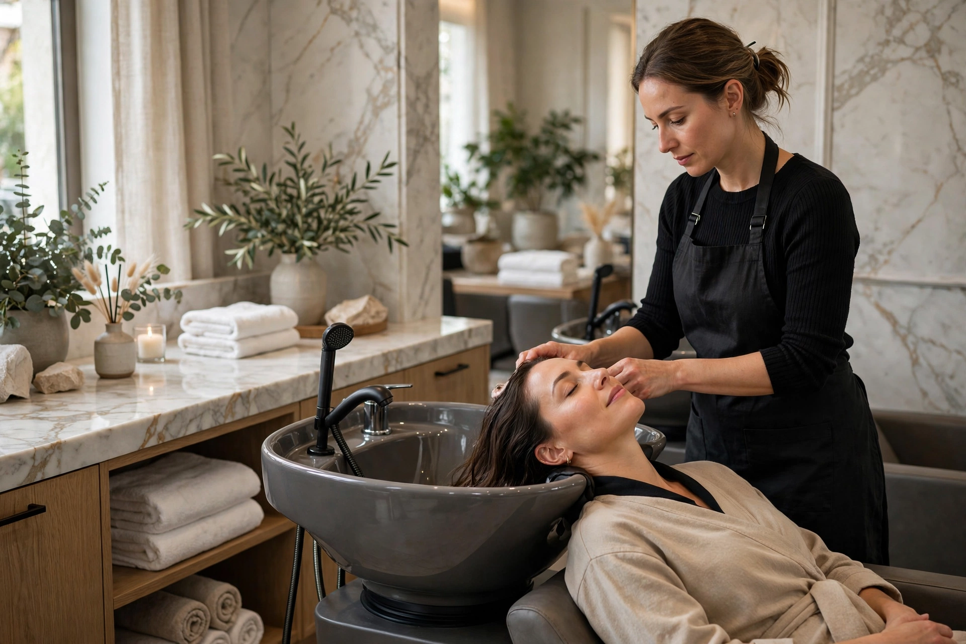 AI chatbot booking hair salon appointments
